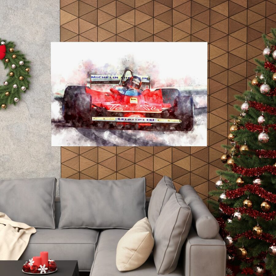 Gilles Villeneuve, Formula One, Poster F1 Art