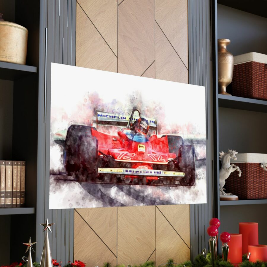 Gilles Villeneuve, Formula One, Poster F1 Art