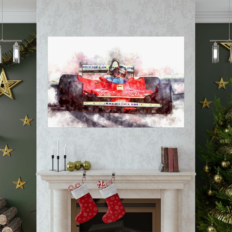 Gilles Villeneuve, Formula One, Poster F1 Art