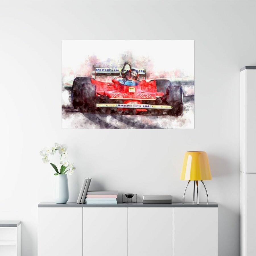 Gilles Villeneuve, Formula One, Poster F1 Art