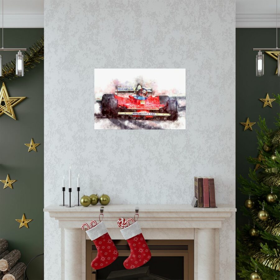Gilles Villeneuve, Formula One, Poster F1 Art
