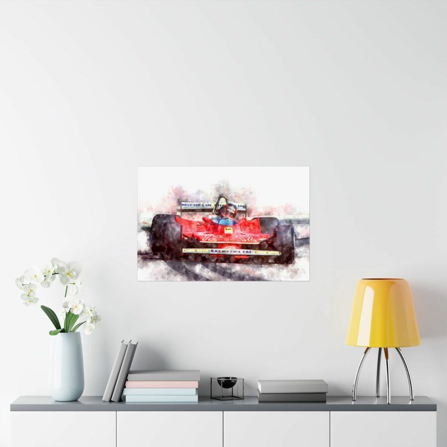 Gilles Villeneuve, Formula One, Poster F1 Art