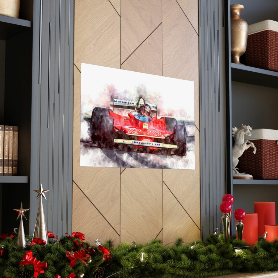 Gilles Villeneuve, Formula One, Poster F1 Art