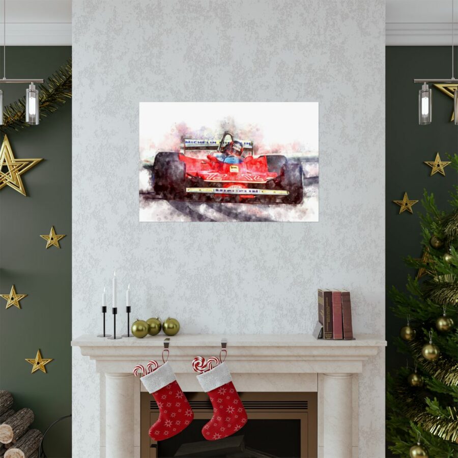 Gilles Villeneuve, Formula One, Poster F1 Art