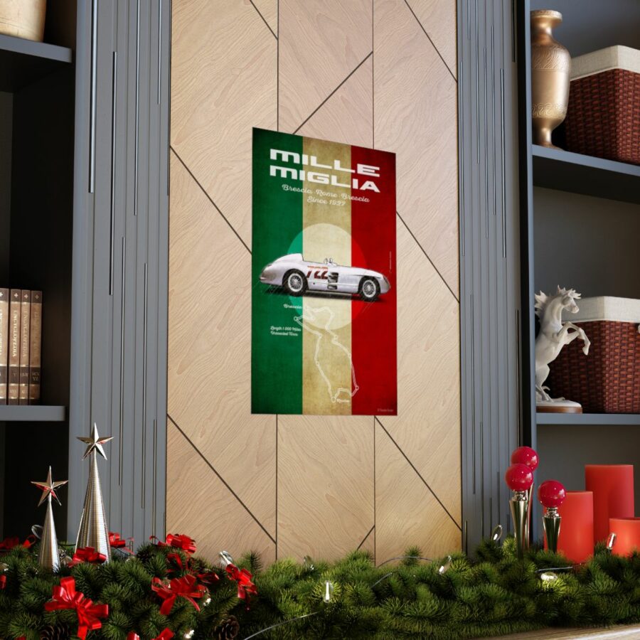 Mille Miglia, Mercedes-Benz 300SLR, Poster WEC & Le Mans Memorabilia