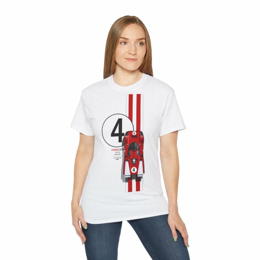 Ferrari 512M, Number 4, 100% Cotton, T-Shirt WEC & Le Mans Memorabilia