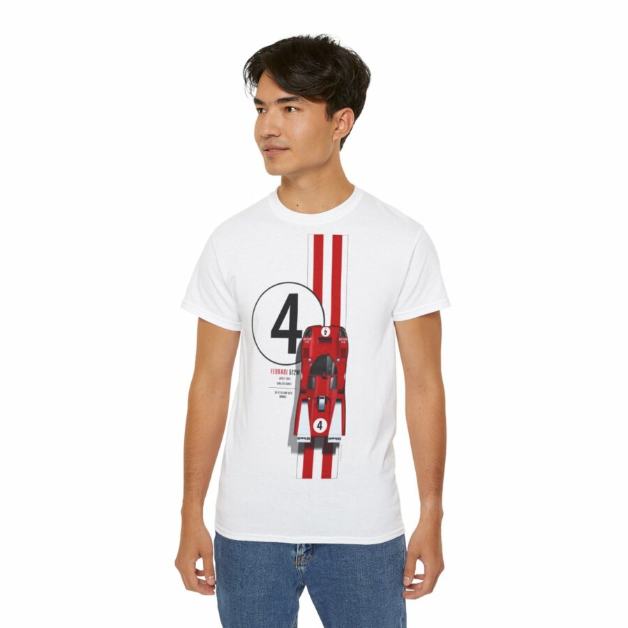 Ferrari 512M, Number 4, 100% Cotton, T-Shirt WEC & Le Mans Memorabilia
