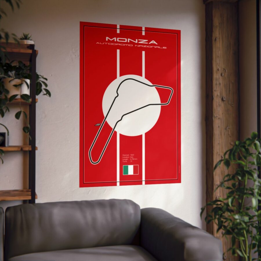 Monza Racetrack, Poster F1 Art