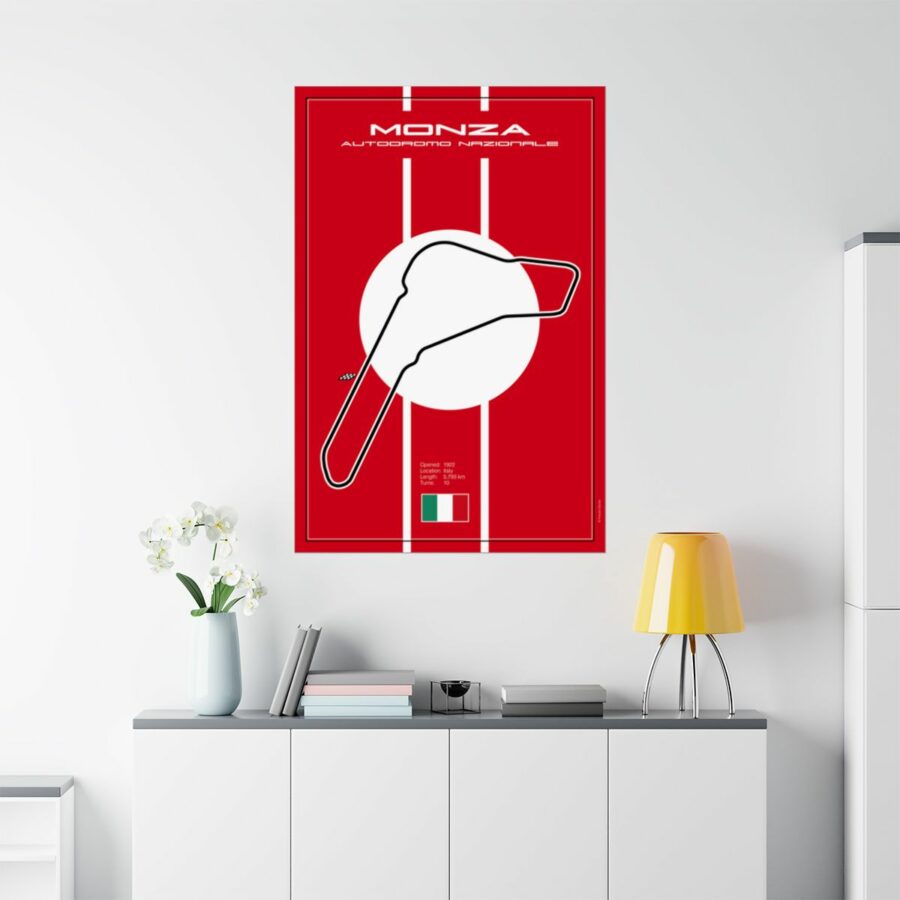 Monza Racetrack, Poster F1 Art