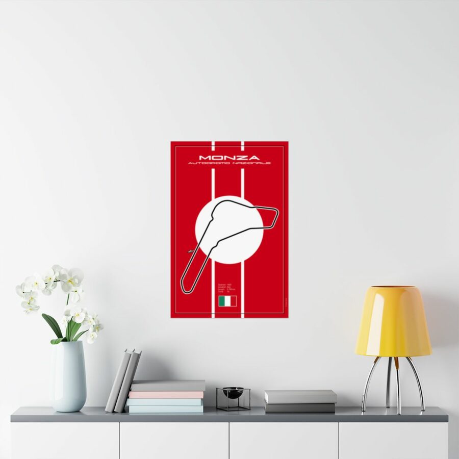 Monza Racetrack, Poster F1 Art