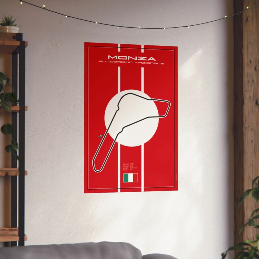 Monza Racetrack, Poster F1 Art