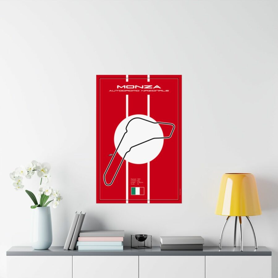 Monza Racetrack, Poster F1 Art