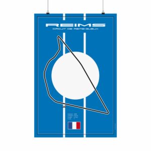 Reims-Gueux Racetrack, Poster F1 Legends by Raceman