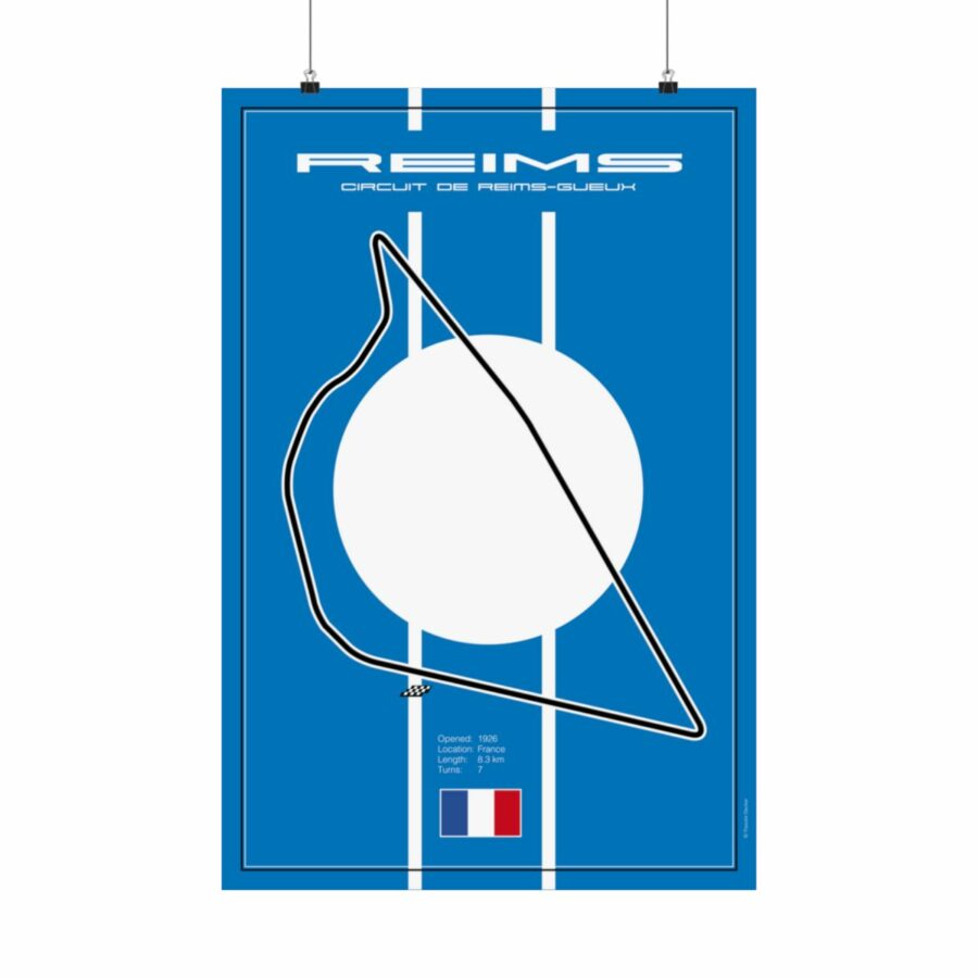 Reims-Gueux Racetrack, Poster F1 Jackets