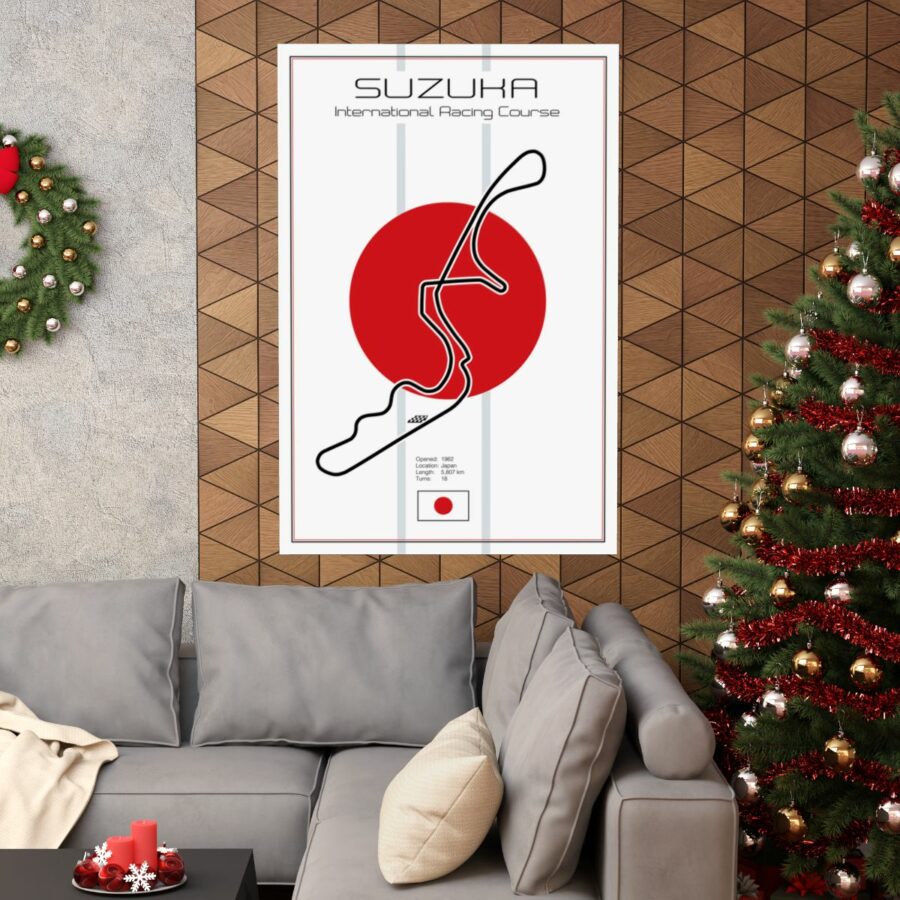 Suzuka Racetrack, Poster F1 Art