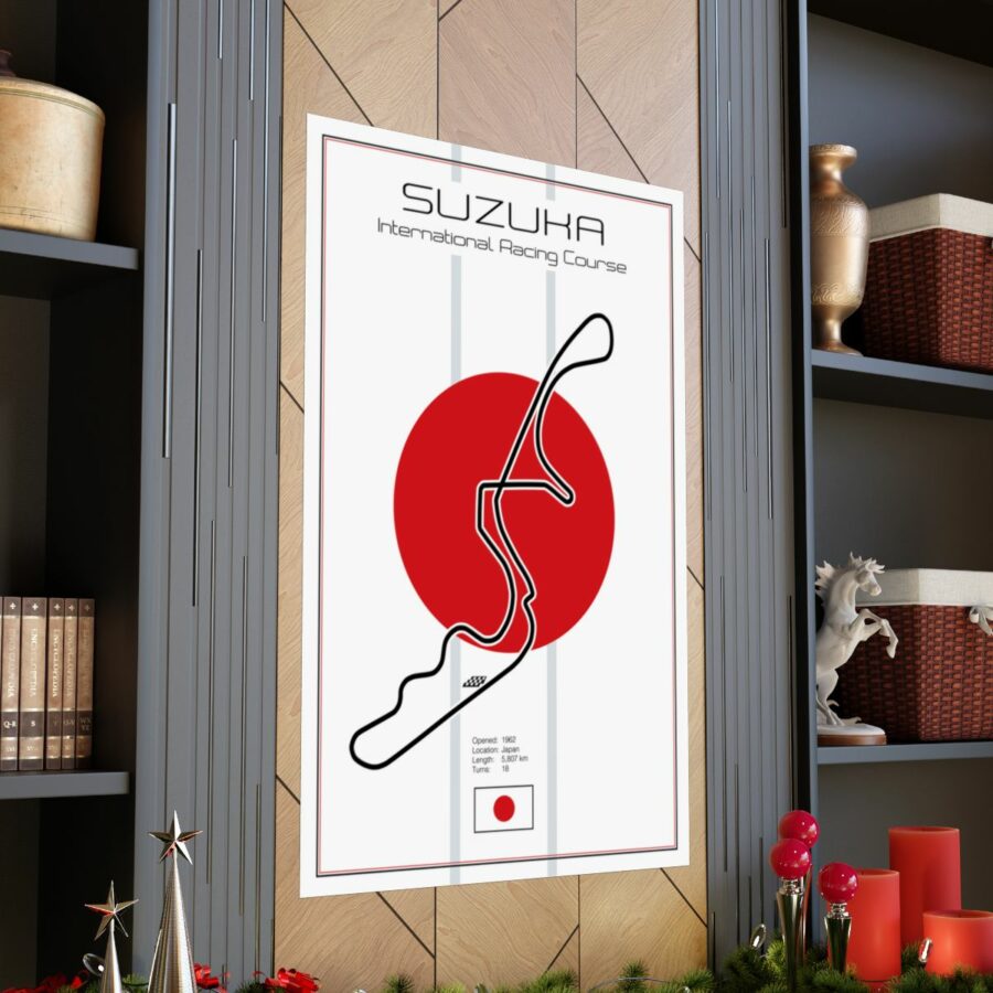Suzuka Racetrack, Poster F1 Art