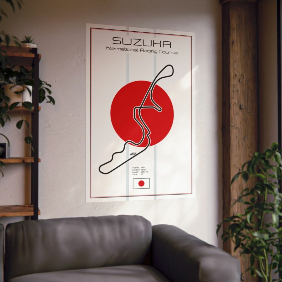Suzuka Racetrack, Poster F1 Art
