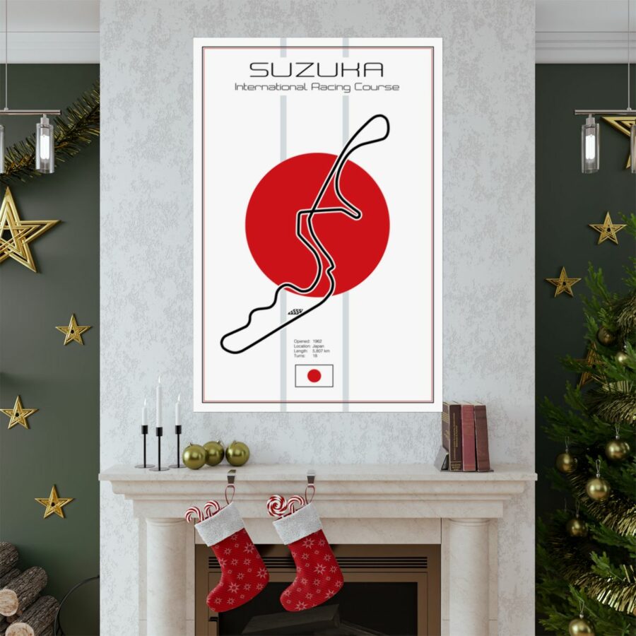 Suzuka Racetrack, Poster F1 Art