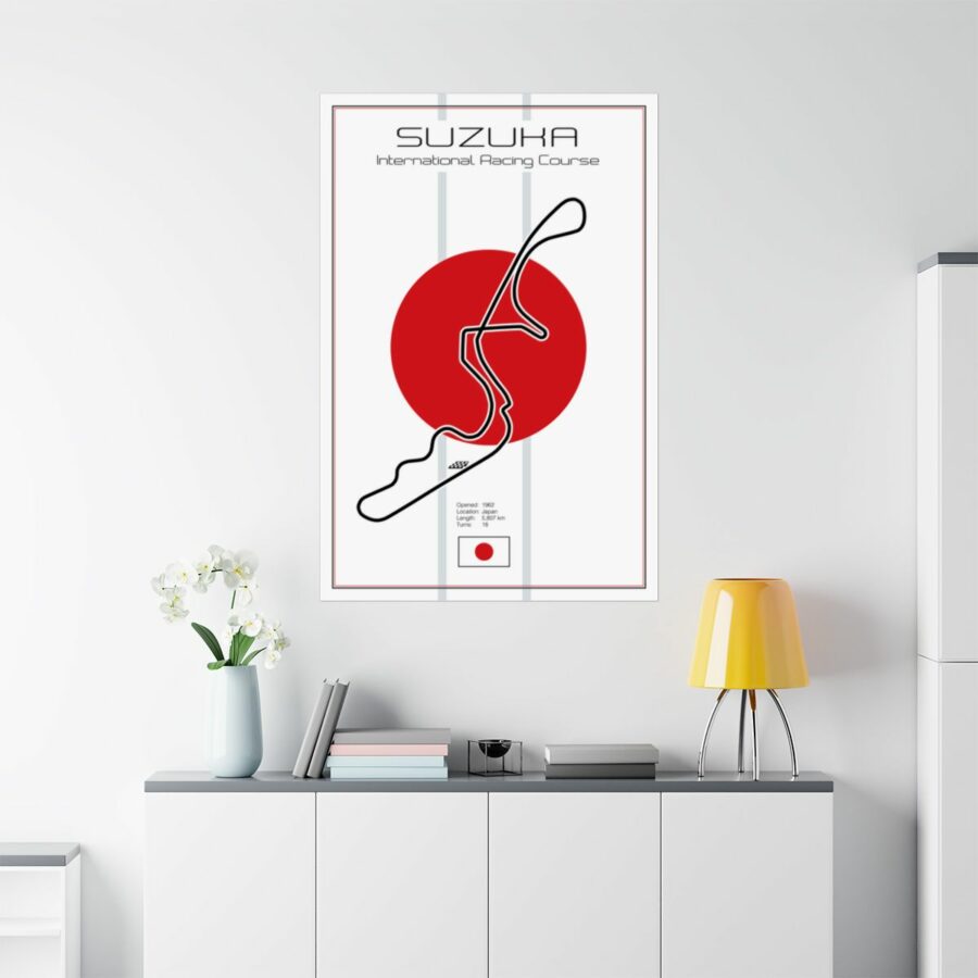 Suzuka Racetrack, Poster F1 Art