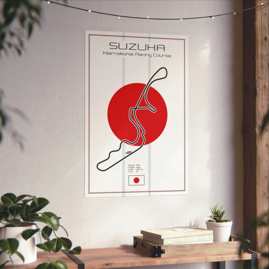 Suzuka Racetrack, Poster F1 Art