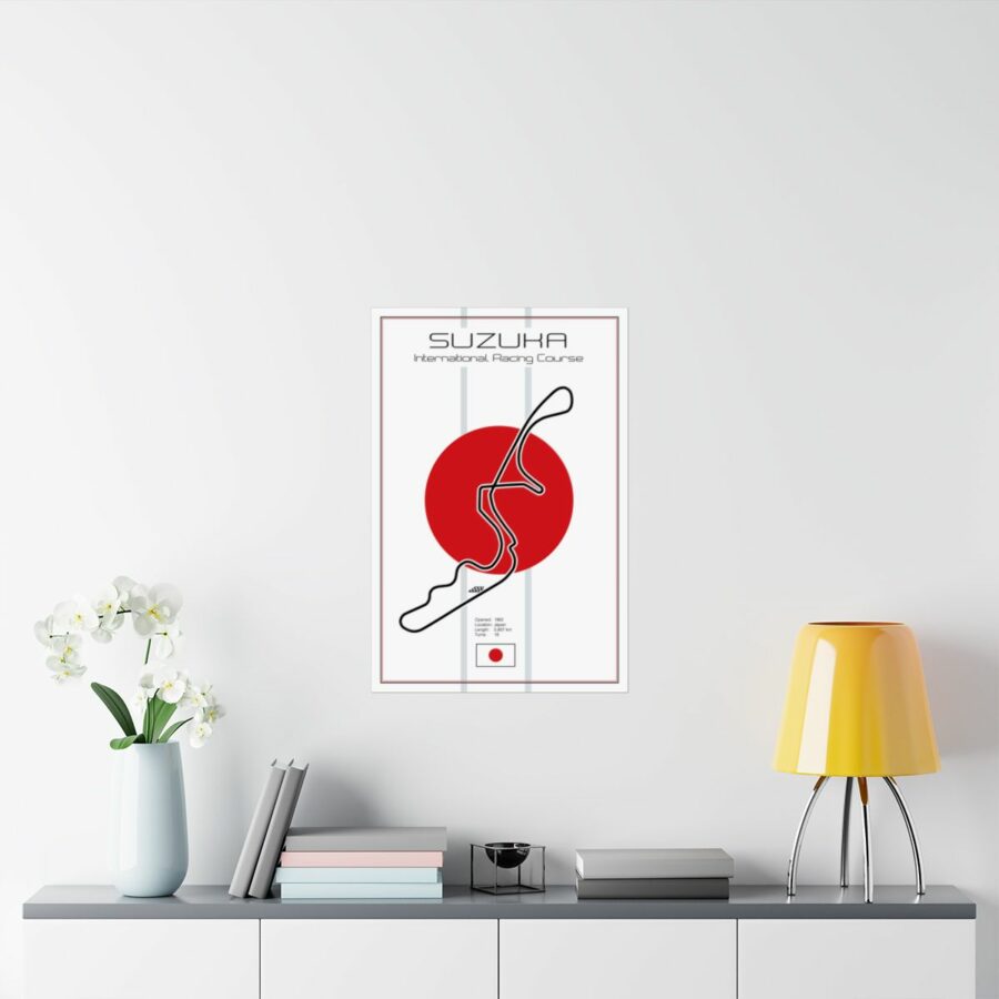 Suzuka Racetrack, Poster F1 Art