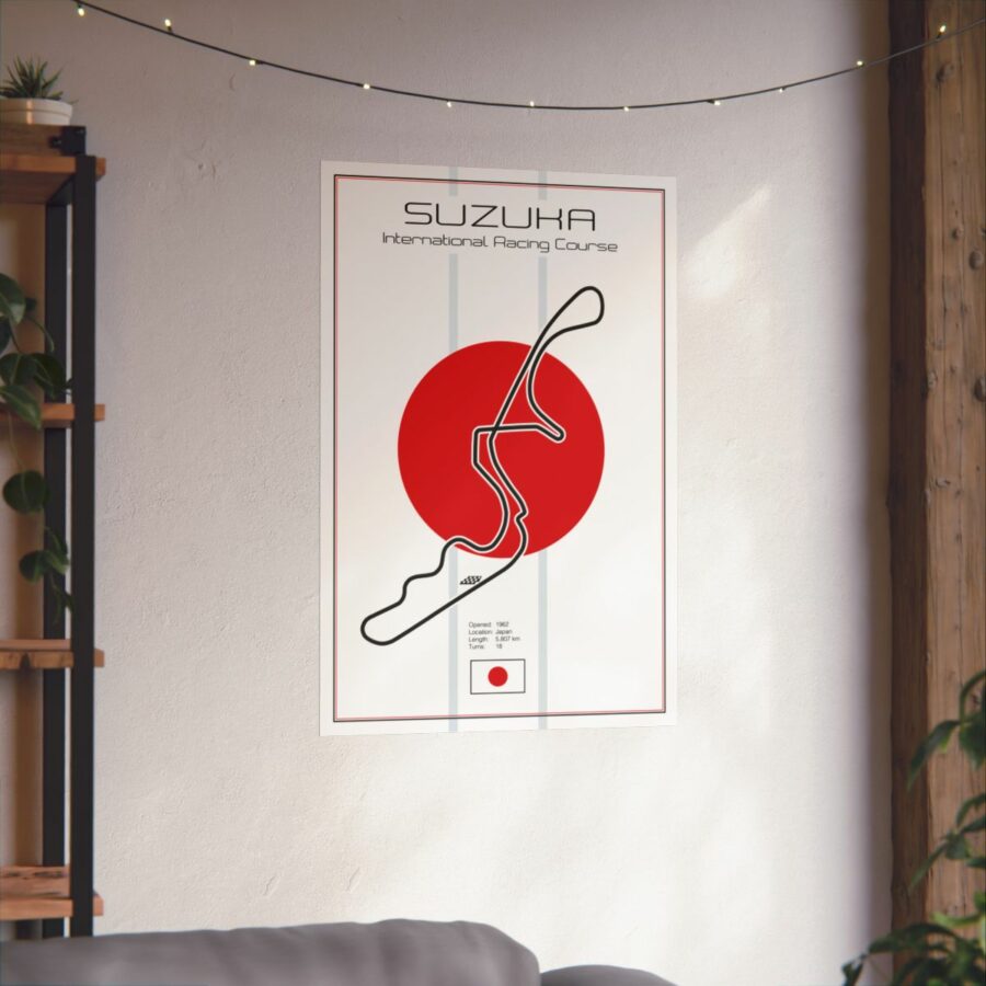 Suzuka Racetrack, Poster F1 Art