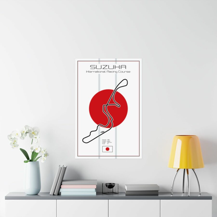 Suzuka Racetrack, Poster F1 Art