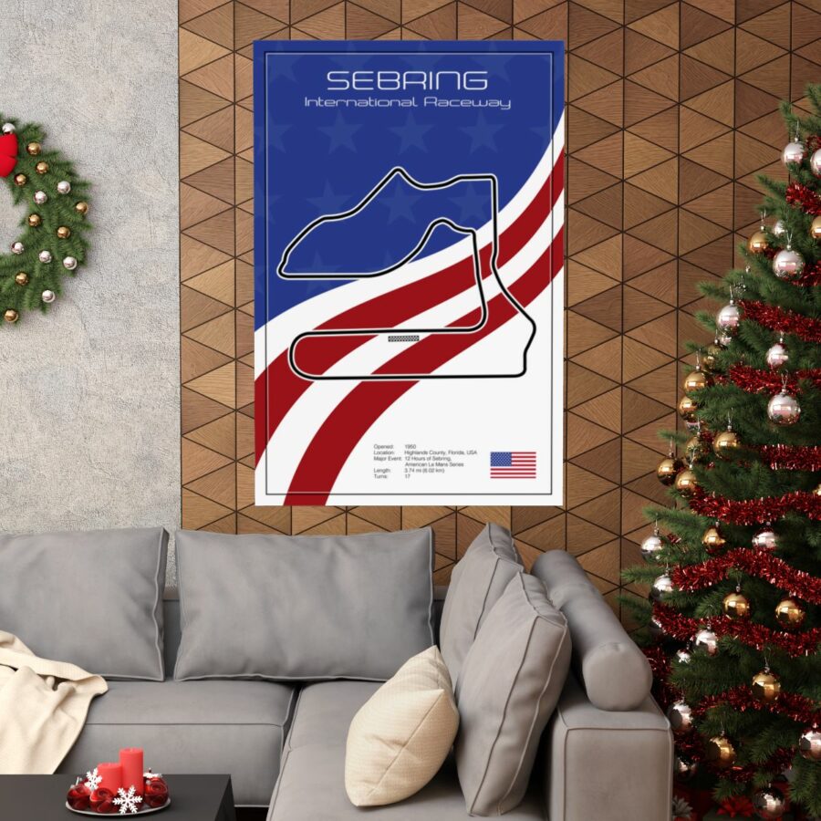 Sebring International Raceway, Poster Sports Car Racing Art