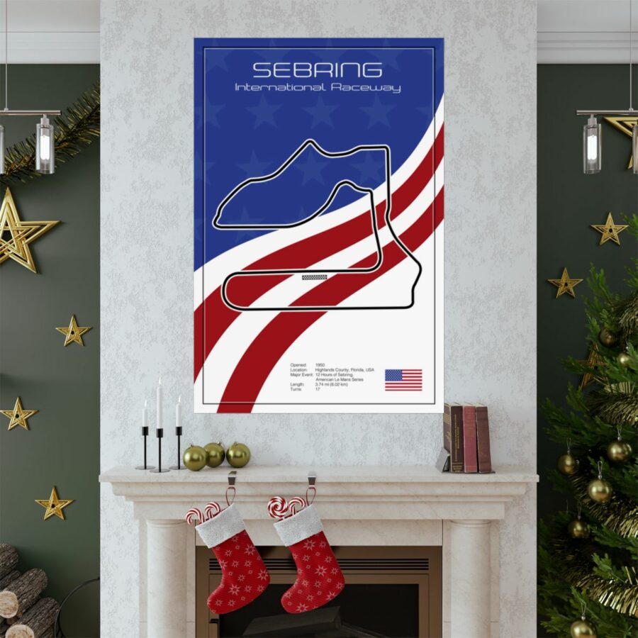 Sebring International Raceway, Poster Sports Car Racing Art