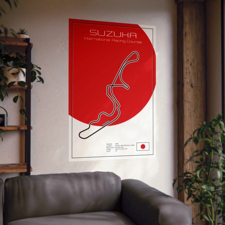 Suzuka Racetrack, Poster F1 Jackets