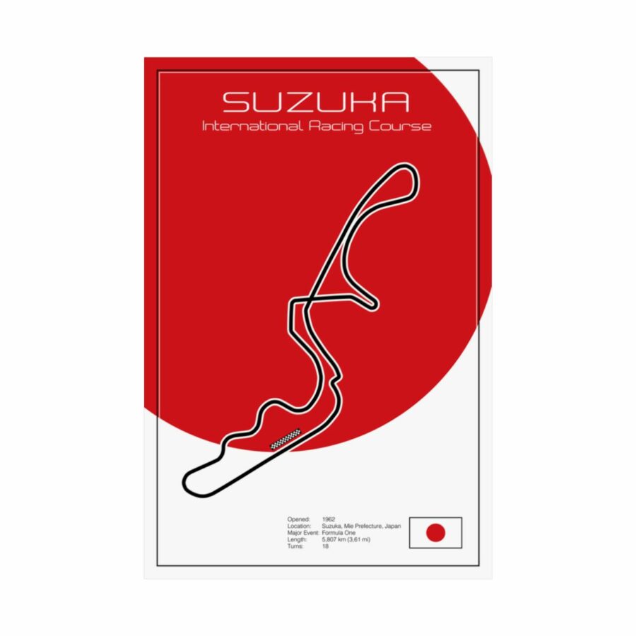 Suzuka Racetrack, Poster F1 Jackets