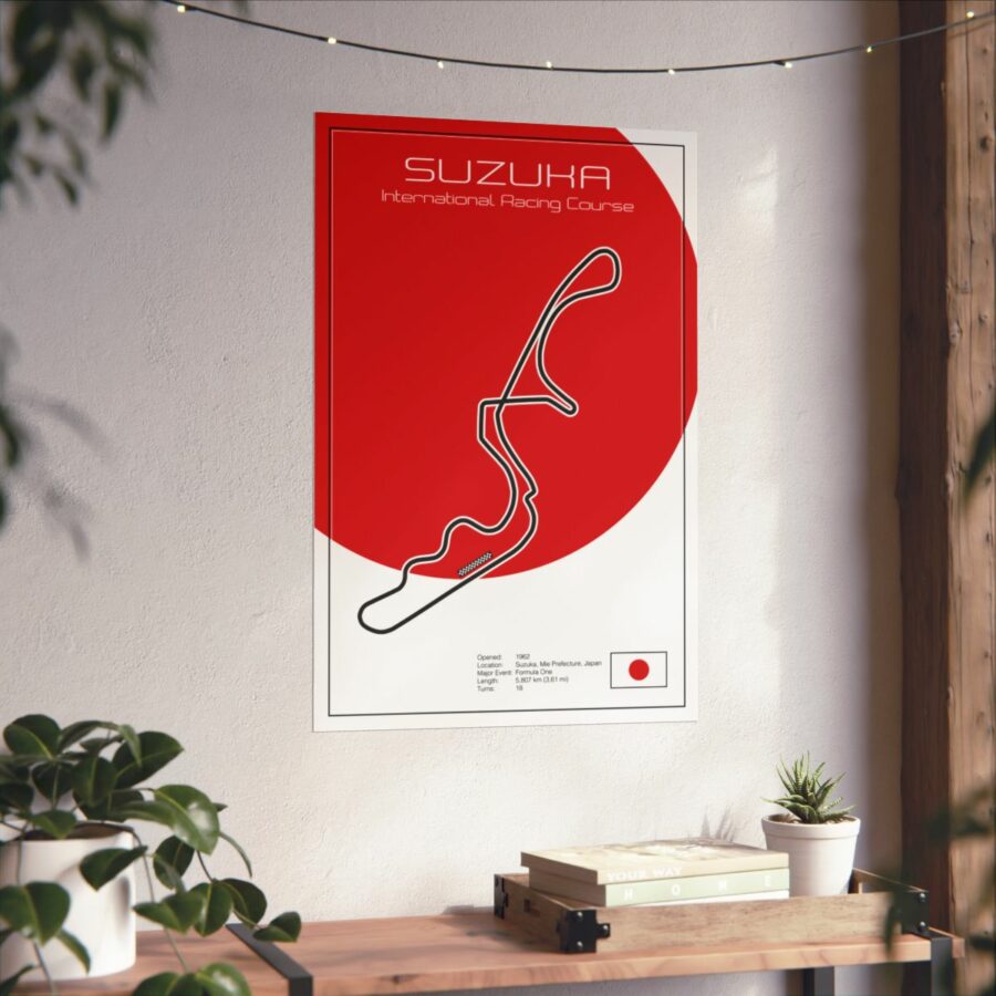 Suzuka Racetrack, Poster F1 Jackets
