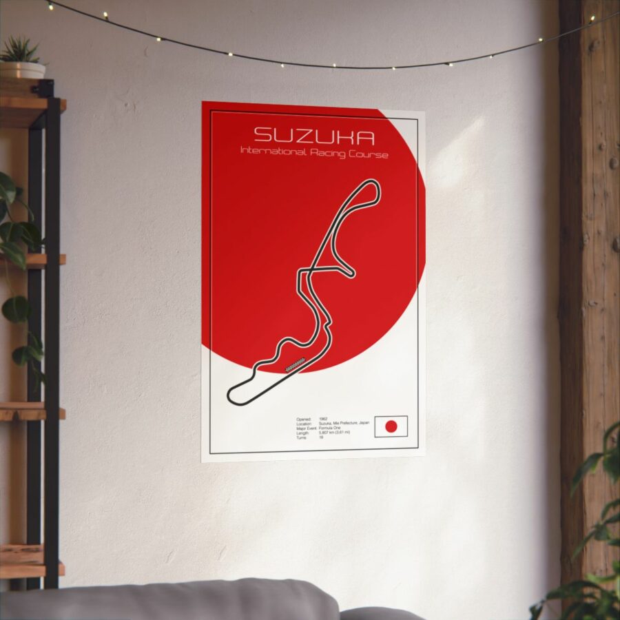 Suzuka Racetrack, Poster F1 Jackets