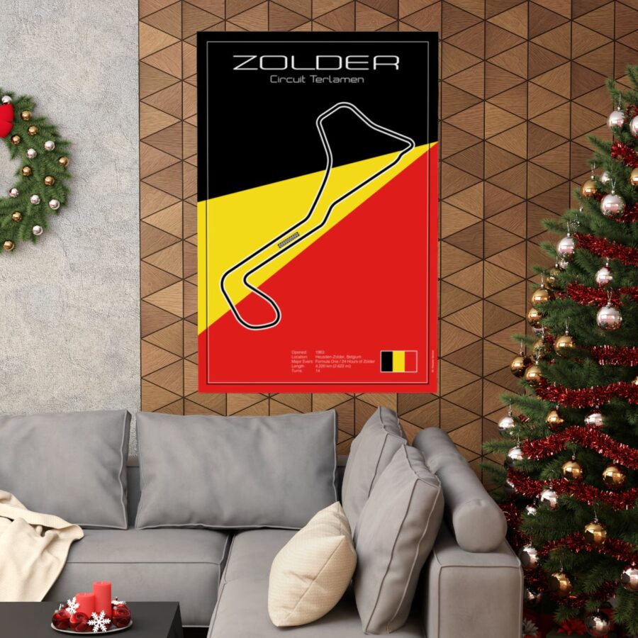 Zolder Racetrack, Poster Vintage