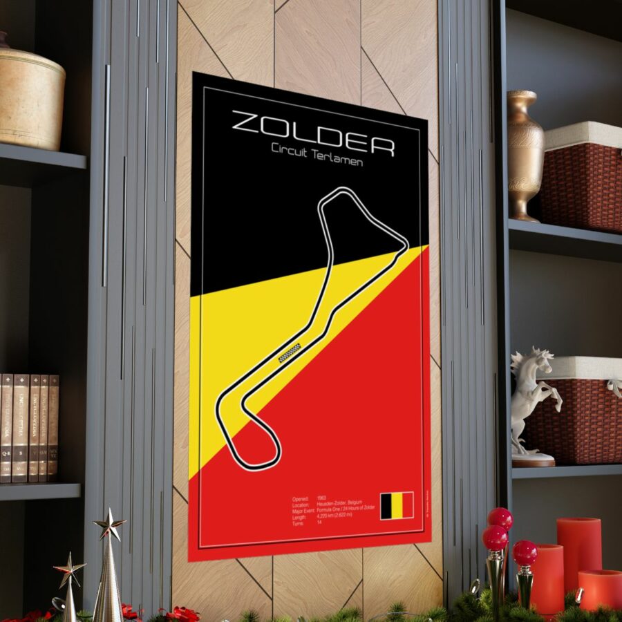 Zolder Racetrack, Poster Vintage
