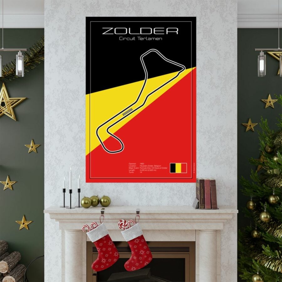 Zolder Racetrack, Poster Vintage