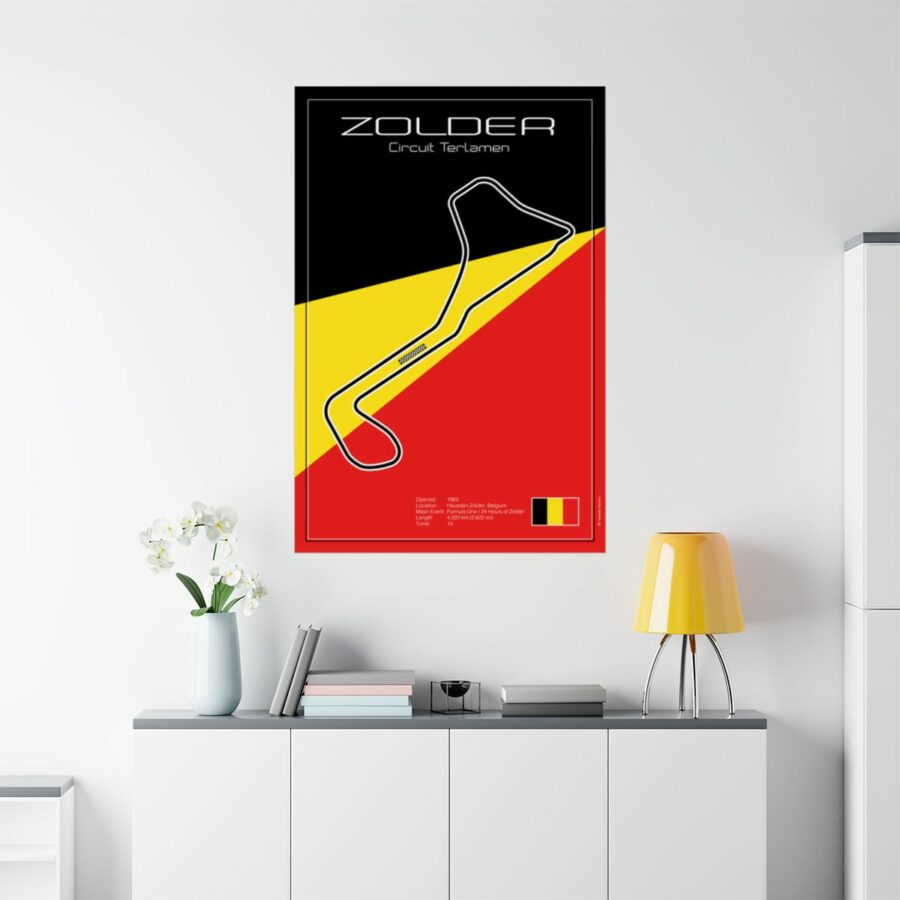 Zolder Racetrack, Poster Vintage