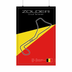 Zolder Racetrack, Poster  by Raceman