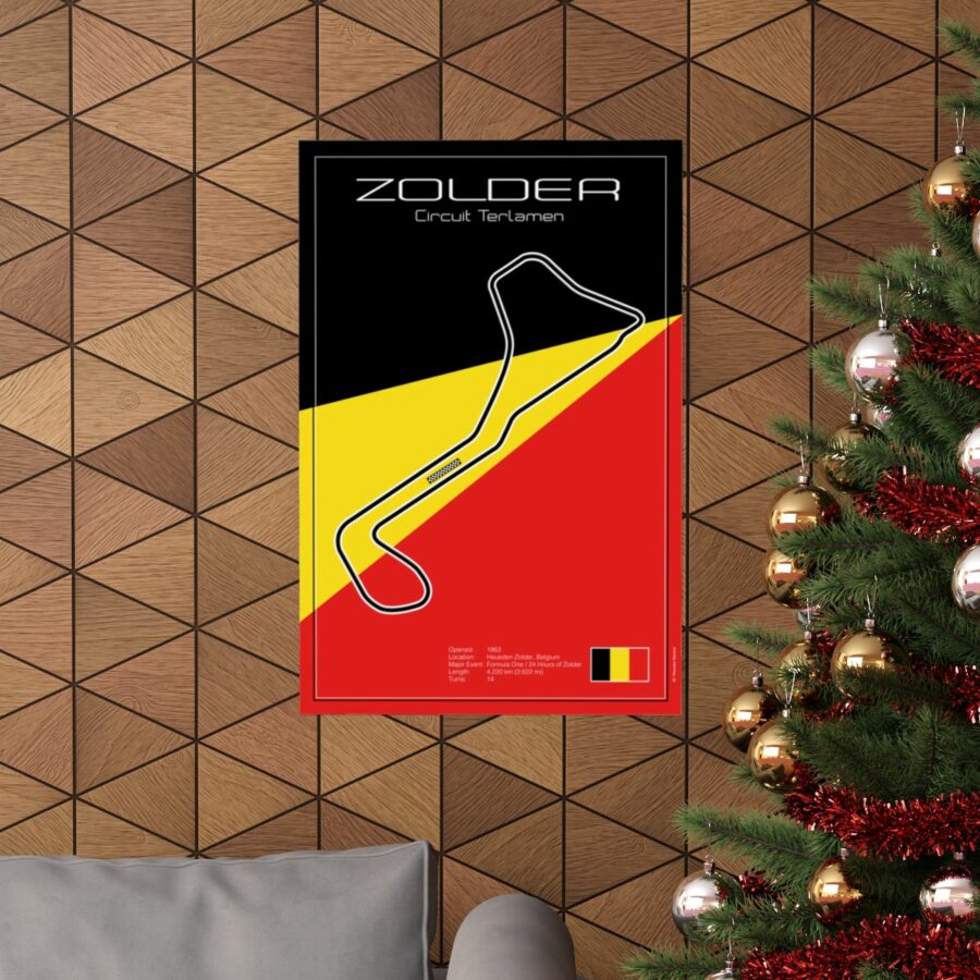 Zolder Racetrack, Poster Vintage