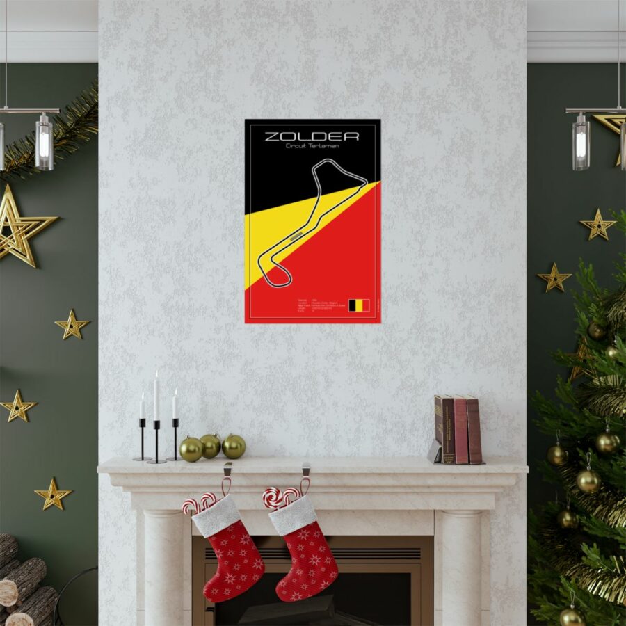 Zolder Racetrack, Poster Vintage