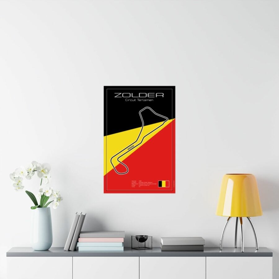 Zolder Racetrack, Poster Vintage