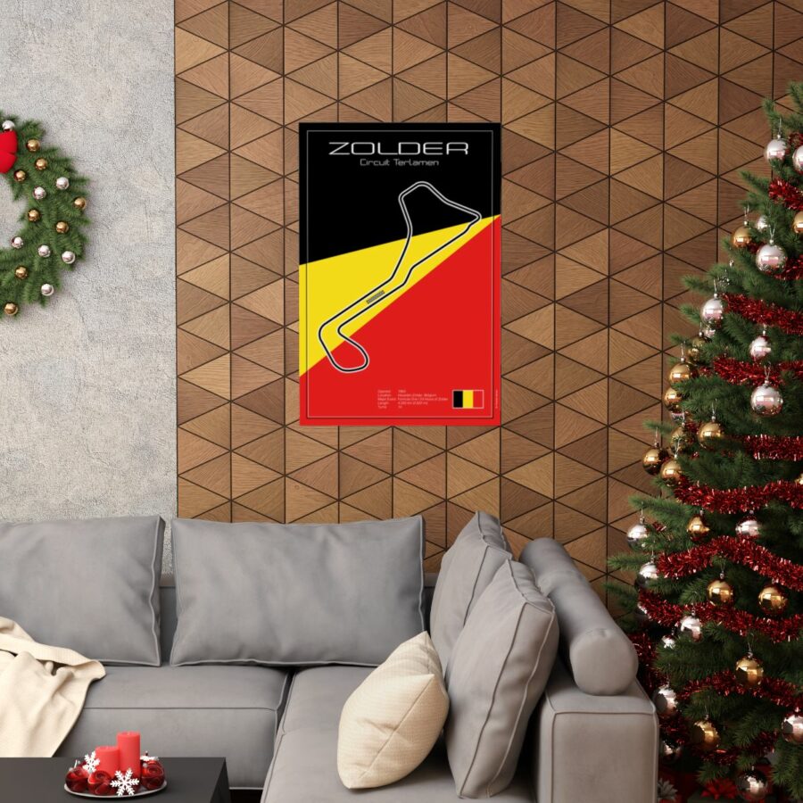 Zolder Racetrack, Poster Vintage