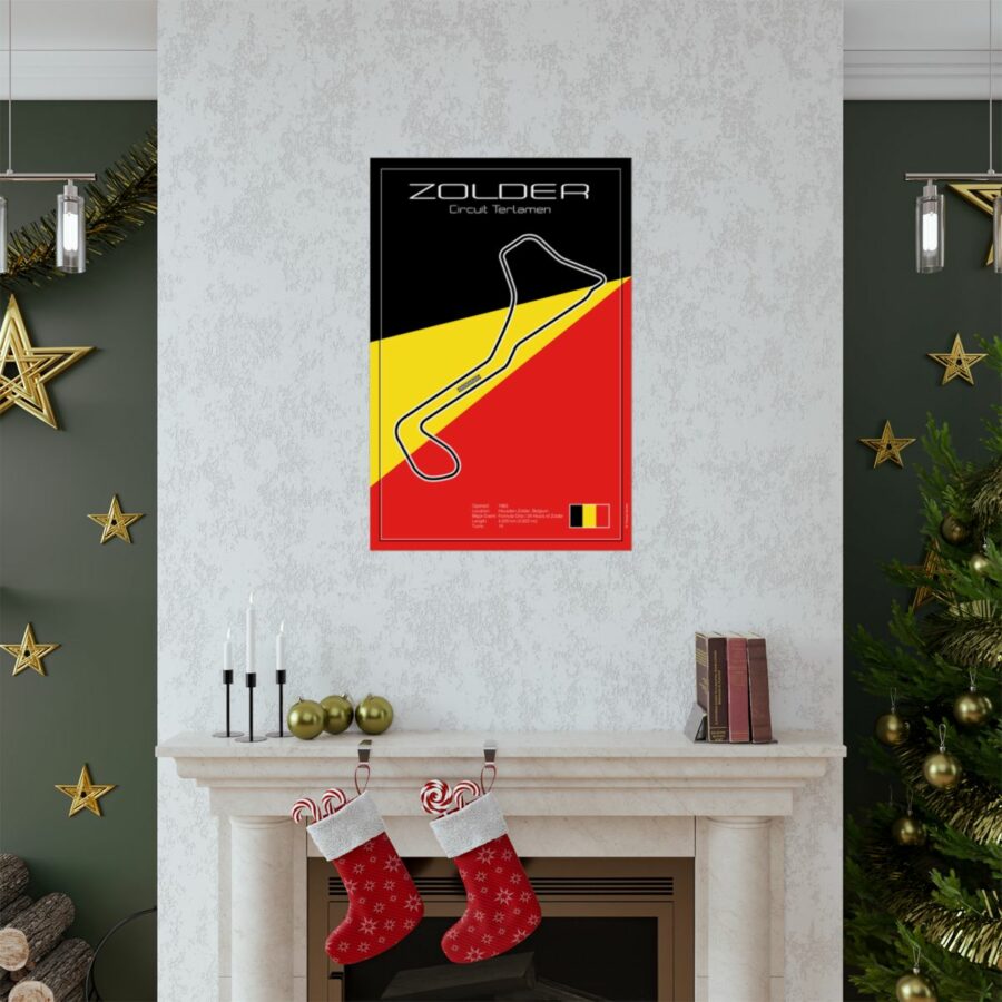Zolder Racetrack, Poster Vintage