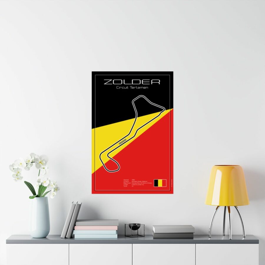 Zolder Racetrack, Poster Vintage