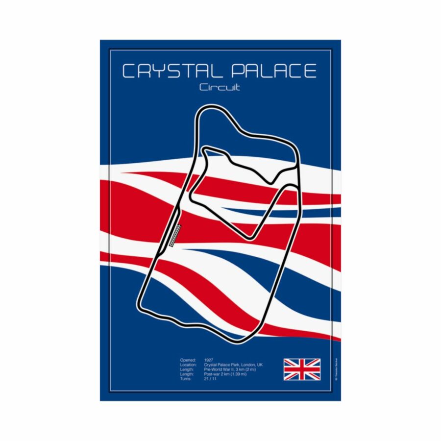 Crystal Palace Racetrack, Poster F1 Art
