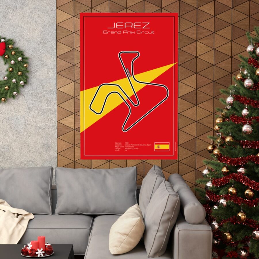 Jerez Grand Prix Circuit, Poster F1 Art
