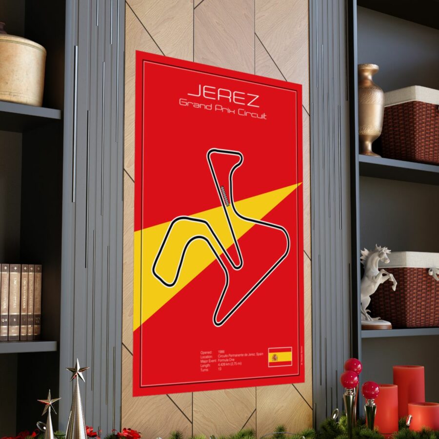 Jerez Grand Prix Circuit, Poster F1 Art