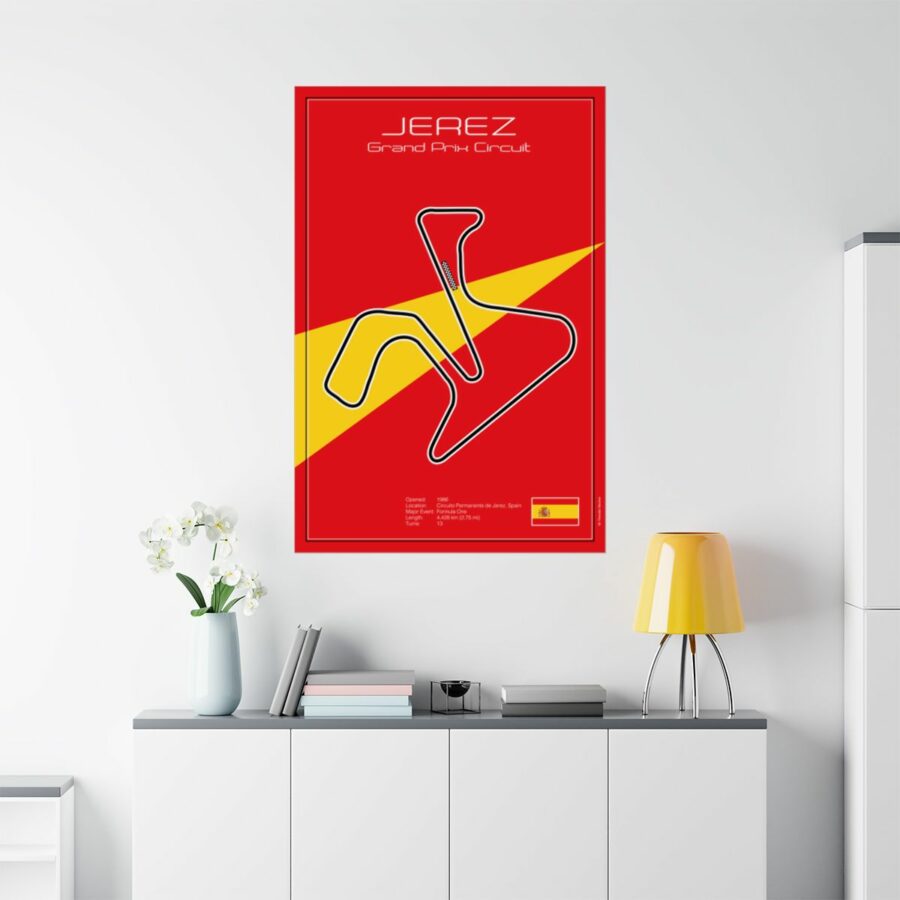 Jerez Grand Prix Circuit, Poster F1 Art