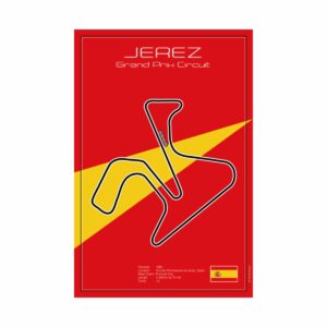 Jerez Grand Prix Circuit, Poster  by Raceman
