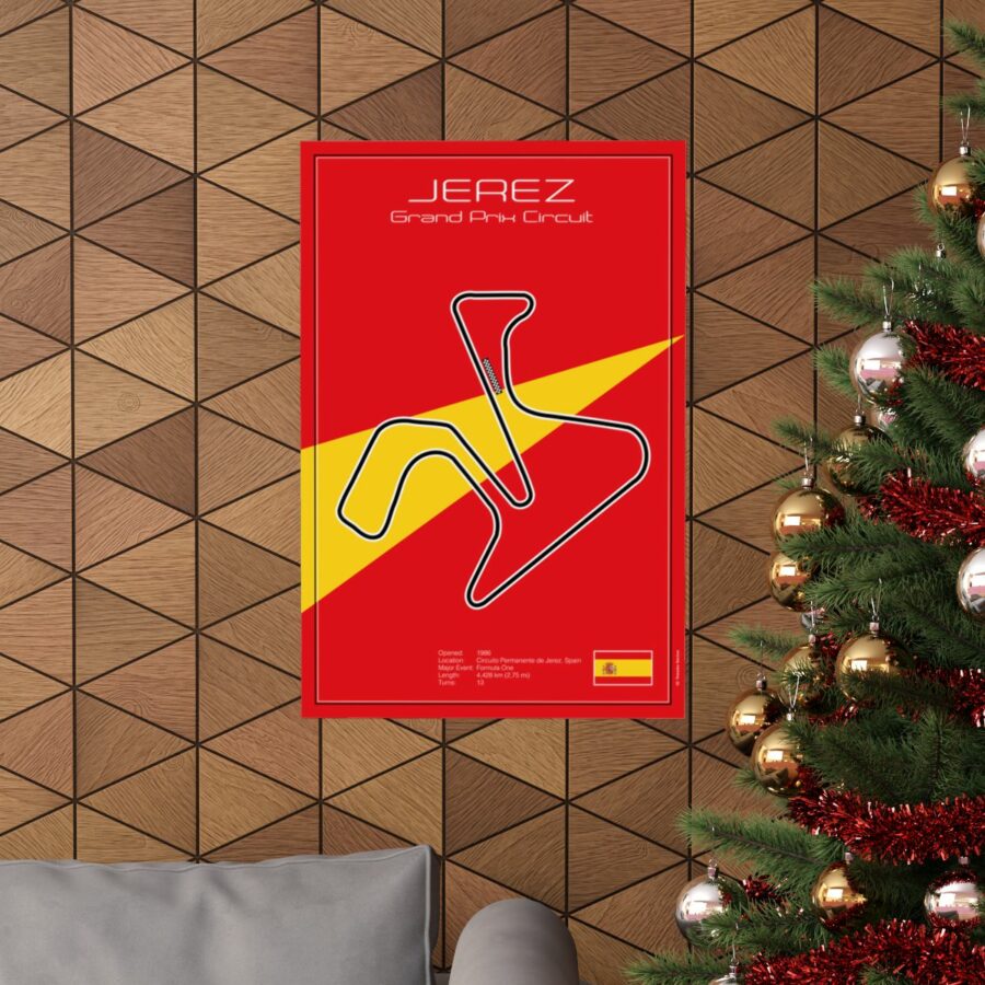 Jerez Grand Prix Circuit, Poster F1 Art